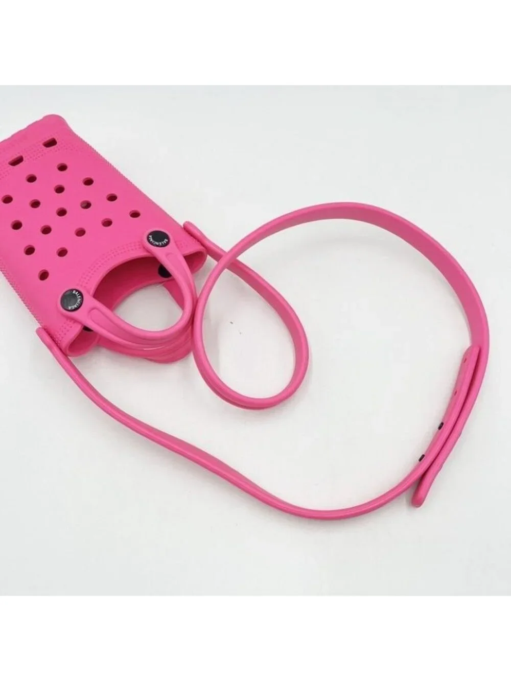 Balenciaga Shoulder Bag Phone Holder Crocs Collaboration Pink Smartphone